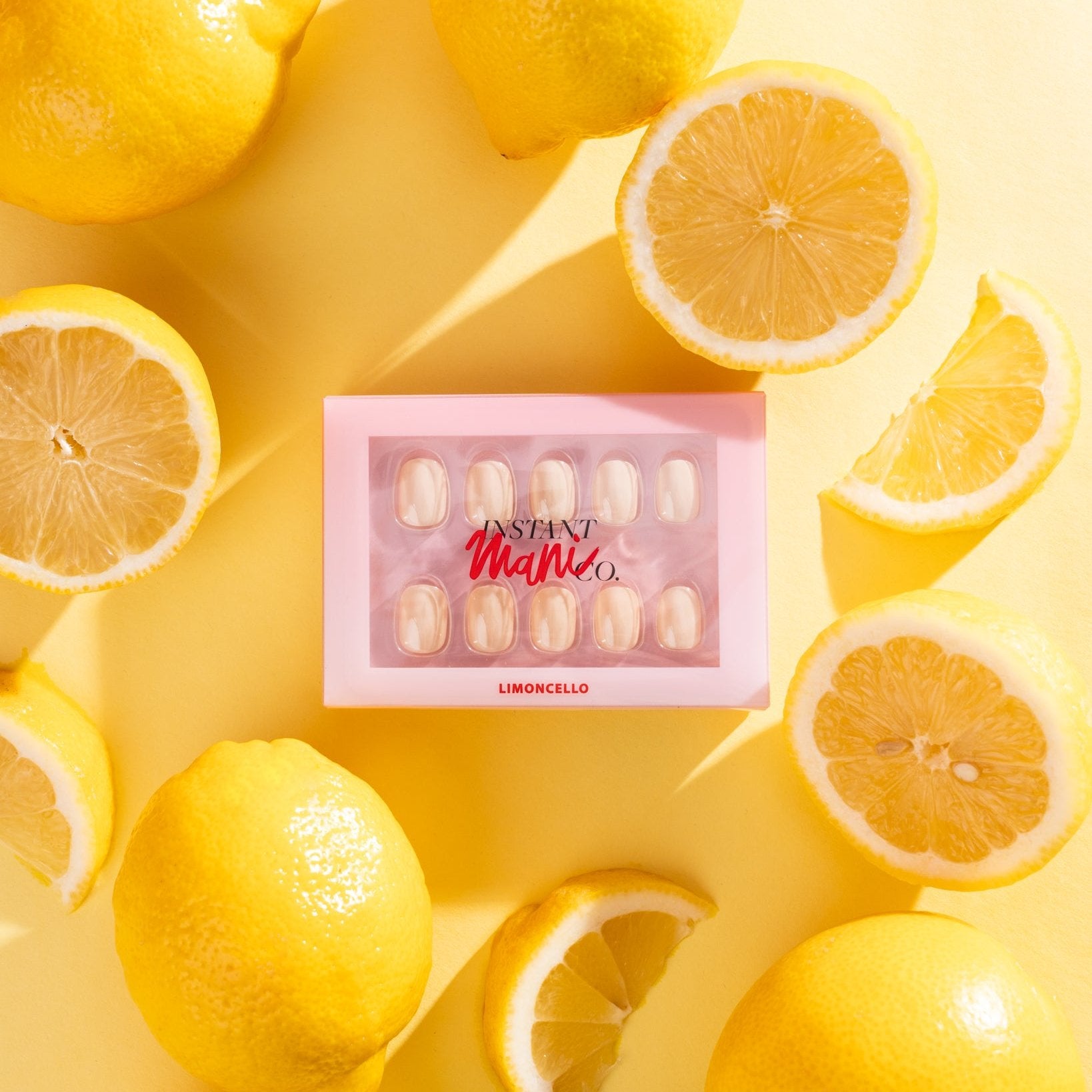 Instant Mani Co. Extra Short Yellow Press on Nails