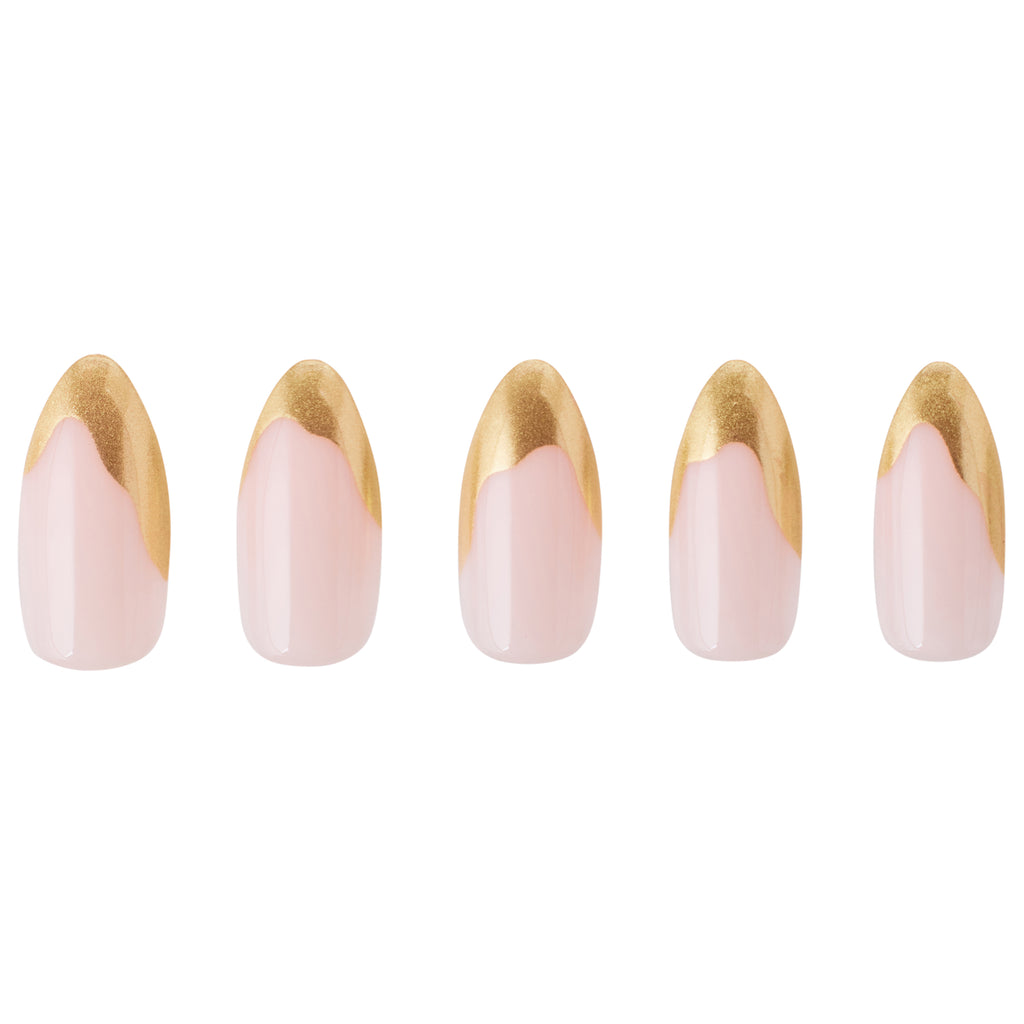 Instant Mani Co. gold tipped press on nails