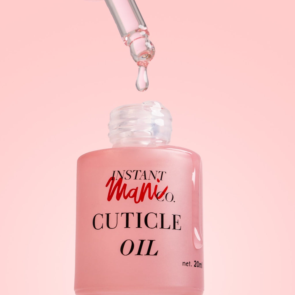 Instant Mani Co. Cuticle Oil bottle and dropper 