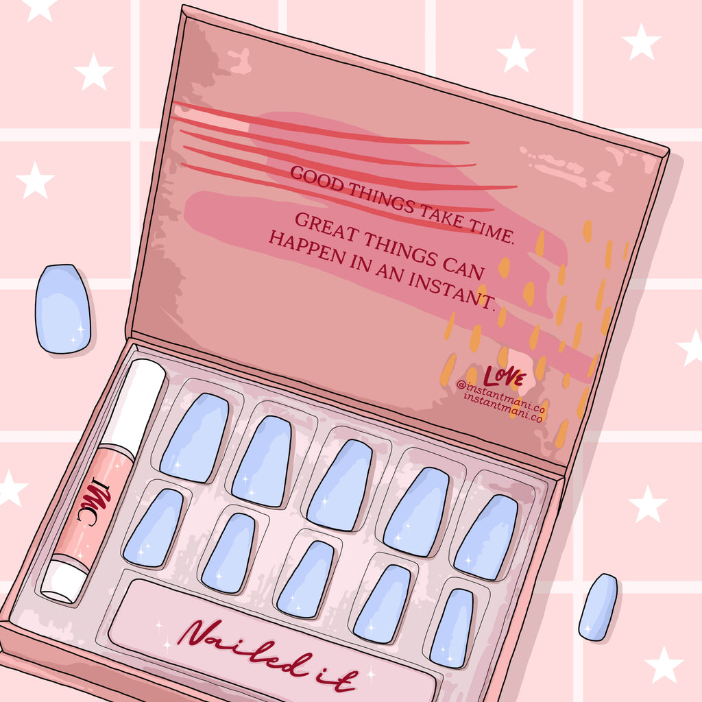 Instant Mani press-on nails illustration