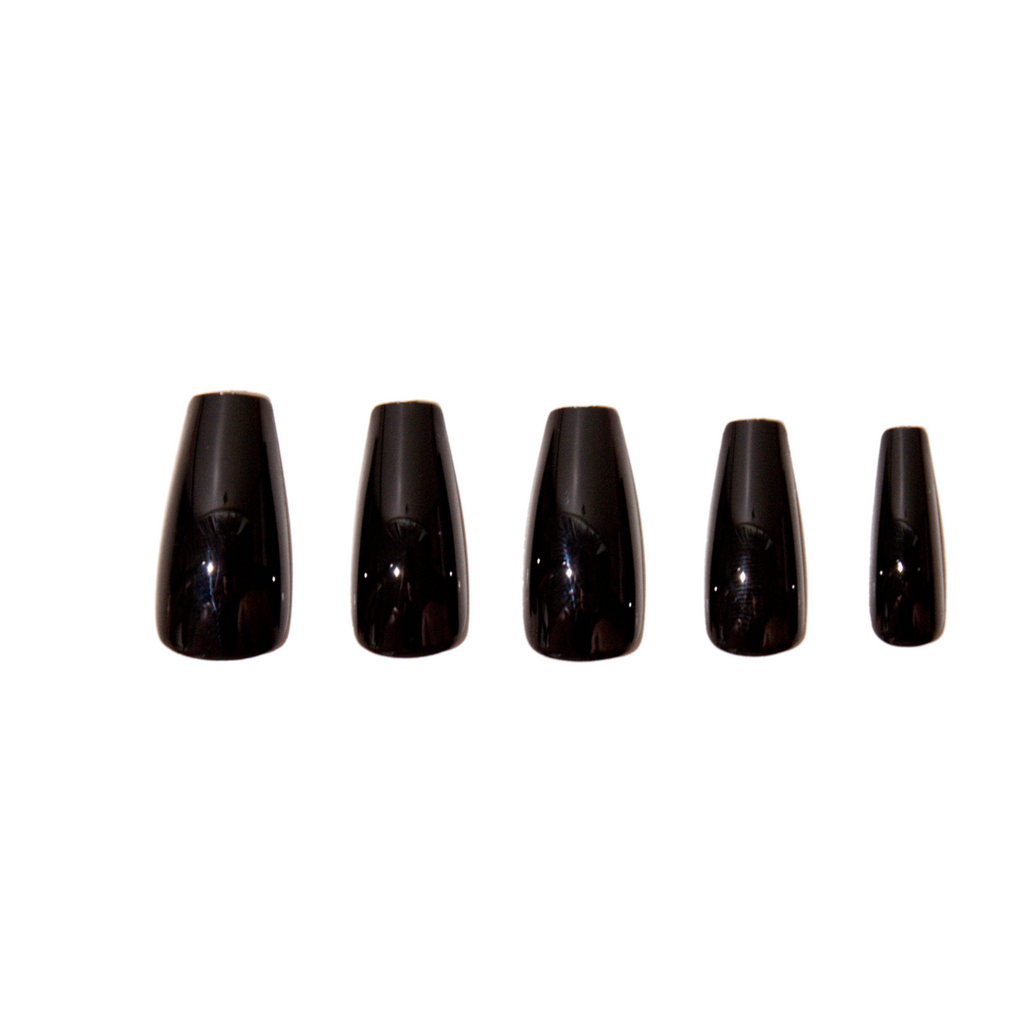Catwalk Black Coffin Press on Nails Instant Mani Co Catwalk Black Coffin Press on Nails Instant Mani Co